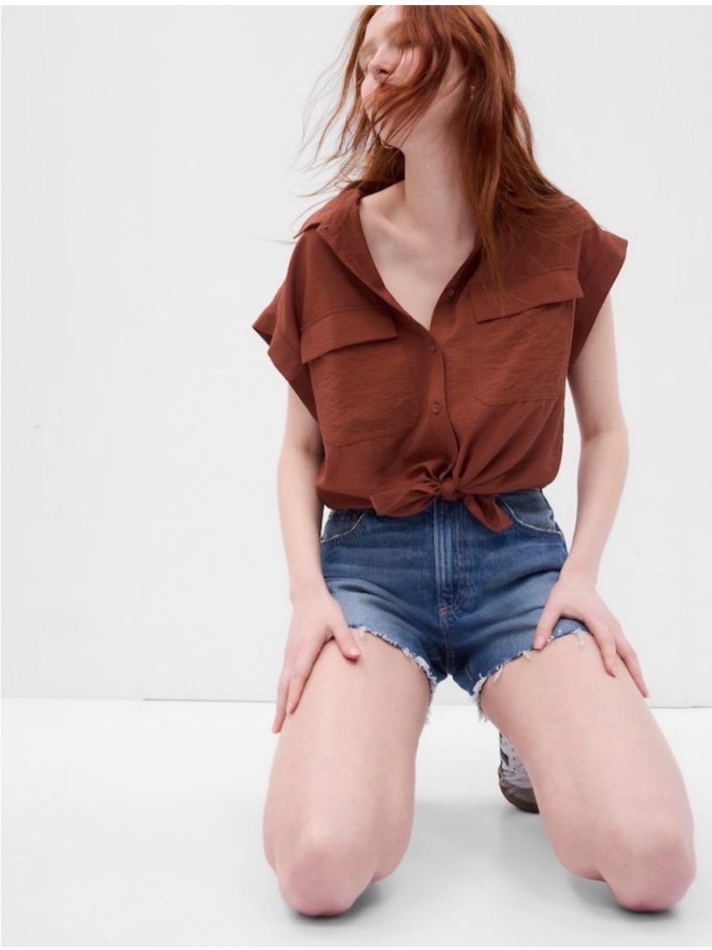 GAP Short-Sleeve utility Shirt. Size XXL.